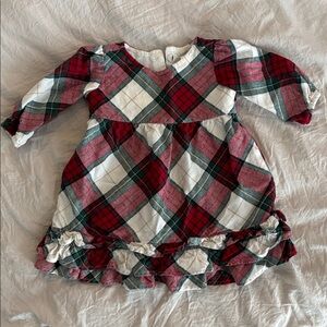 Gymboree Plaid Long Sleeve Baby Dress (3-6m)
